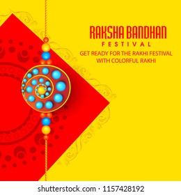 Vector abstract for Raksha Bandhan with nice illustration in a creative background, Rakhi beautiful background.
