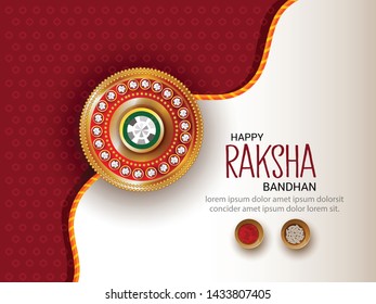 Vector abstract for Raksha Bandhan with nice illustration in a creative background