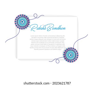 Vector abstract for Raksha Bandhan with nice illustration in a creative background