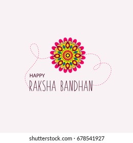 Vector abstract for Raksha Bandhan with nice illustration in a creative background, Beautiful background with illustration of cute little sister and brother with gift preparing for Rakhi.