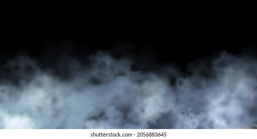Vector Abstract realistic fog cloud design element