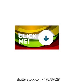 Vector abstract rectangle button template