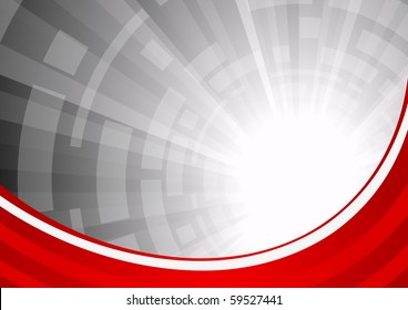 Vector abstract red background