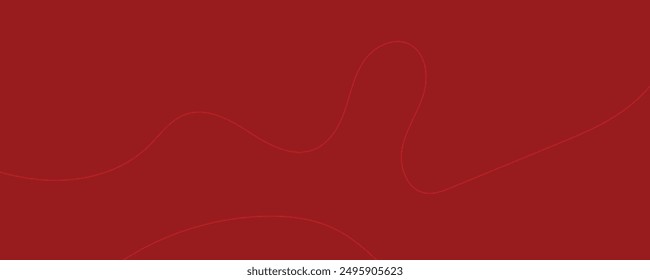 Vector abstract red background with dynamic red waves, lines and particles.	
