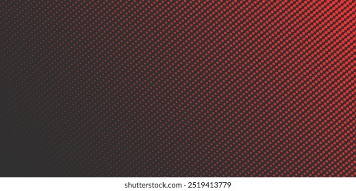 Vector abstract red background with dynamic red waves, lines and particles.