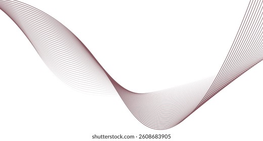 Vector abstract red background with dynamic red waves  lines and particles. vector illustrator