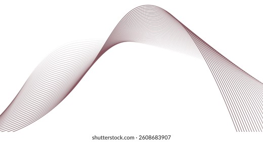 Vector abstract red background with dynamic red waves  lines and particles. vector illustrator. modern