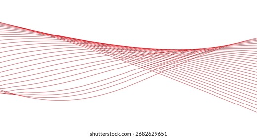 Vector abstract red background line modern