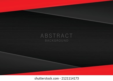 Vector abstract red and black metallic. Modern luxury fuluristic background.