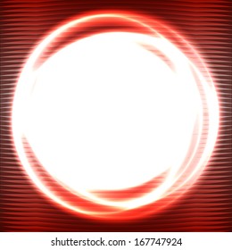 Vector abstract red circle light effects