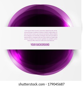 Vector abstract red circles template. Object web design
