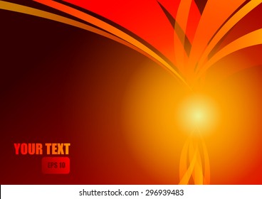 Vector : Abstract red stripe on red background