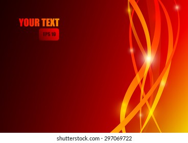 Vector : Abstract red stripe on red background