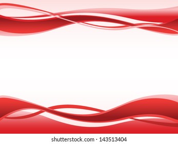 vector abstract red wave backgrounds - Separate layers for easy editing