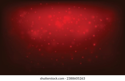 Vector abstract rede bokeh light sparkles banner.