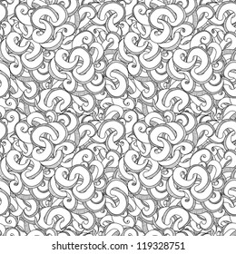 Vector abstract repeating snake pattern.