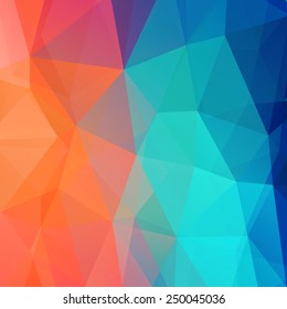 Vector Abstract retro color low poly background 
