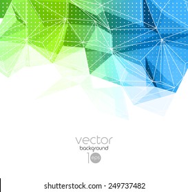 Vector Abstract retro geometric background. Template brochure design