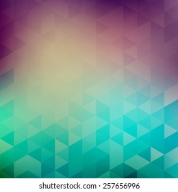 Vector Abstract retro geometric background. Template brochure design