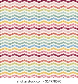 Vector Abstract retro geometric seamless pattern