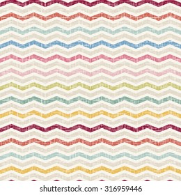 Vector Abstract retro geometric seamless pattern