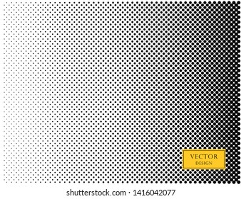 Vector abstract, retro halftone dots. Overlay element. Black dots, circles on a light isolated background.