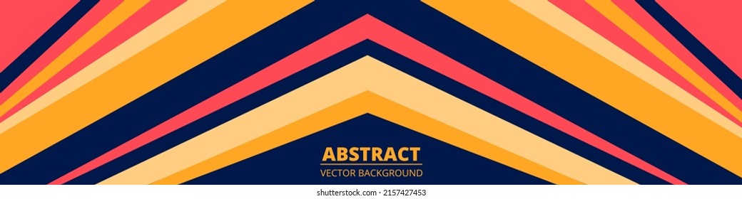 Vector abstract retro style banner design. Futuristic sports abstract background with colorful lines. Vector illustration.