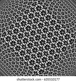Vector abstract rhythmic geometric black and white elements background