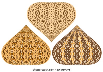 Vector abstract rhythmic geometric color forms with distorted elements on them