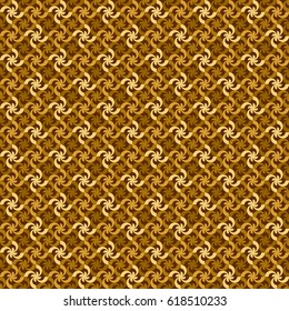 Vector abstract rhythmic geometric elements background. Seamless pattern