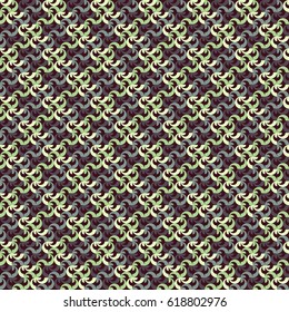 Vector abstract rhythmic geometric elements background. Seamless pattern