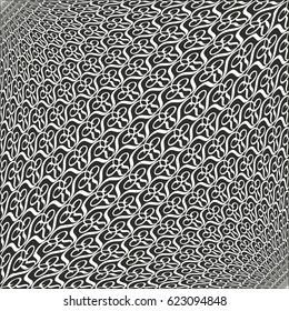 Vector abstract rhythmic geometric elements pattern
