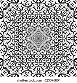 Vector abstract rhythmic geometric elements pattern