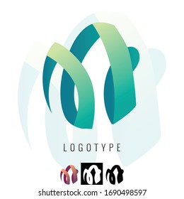Esfera De Cinta Abstracta Vectora, Logo. Icono.