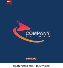 Vector abstract right arrow icon. Modern design elements isolated on white. Simple logo elements