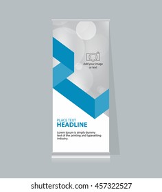 vector abstract roll up  banner display design template background
