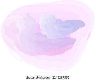 vector abstract rose tone cloud