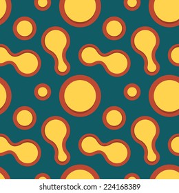 vector abstract round camouflage seamless pattern green yellow brown colors