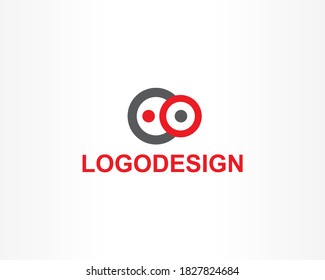 Vector abstract a round circle logo design template