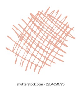 Vector abstract round doodle element for social media design, highlights, collages, backgrounds. Trendy shape scandi style