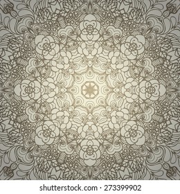 Vector abstract round ornament background.