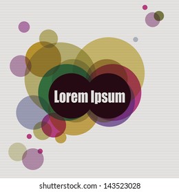 vector abstract round shapes illustration