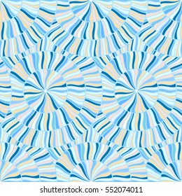 Vector abstract rounds and stripes seamless pattern