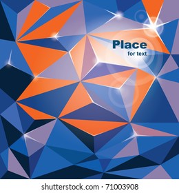 vector abstract rumpled  background