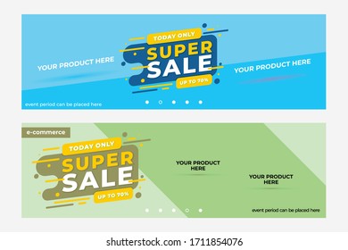 Vector De Plantilla De Banner De Promoción De Ventas Abstracto Vector Eps 10