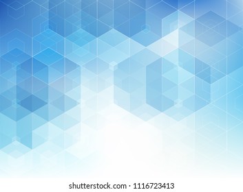 Vector Abstract science Background. Hexagon geometric design. EPS 10