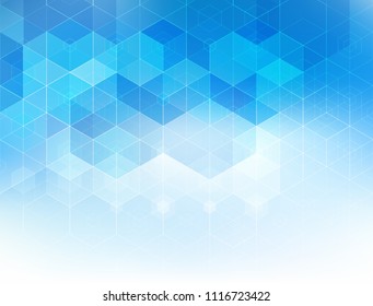 Vector Abstract science Background. Hexagon geometric design. EPS 10