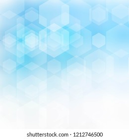 Vector Abstract science Background. Hexagon geometric design. 