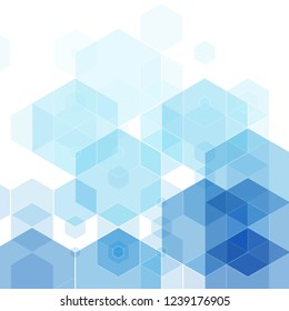 Vector Abstract science Background. Hexagon geometric design. EPS 10