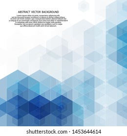 Vector Abstract science Background. Hexagon geometric design. EPS 10